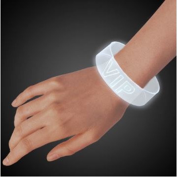 White Pad Printed LED Magnetic Bracelet