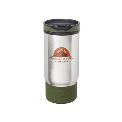 17 oz. Rumble Ribbed Travel Mug (2 Color Imprint)