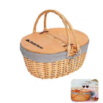 Willow Picnic Basket - OCEAN