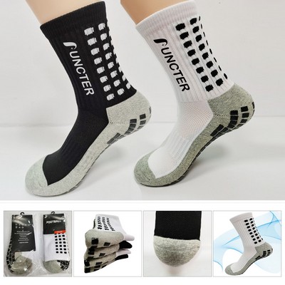 Men's Non Slip Socks, Adult Training Socks, Thickened Cushioned Socks