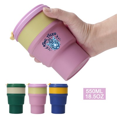 Reusable Collapsible Coffee Mug Durable Silicone Cup