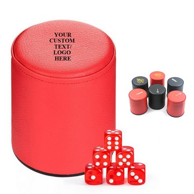 Dice Cup With 6 Dice