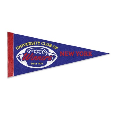 17"X40" Economy Felt Pennant without Pole -Dye Sublimation