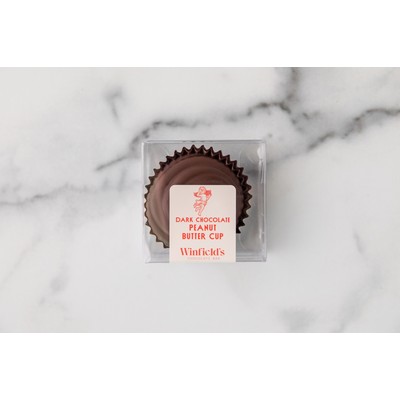 Peanut Butter Cup 1PC Dark Chocolate Valentine