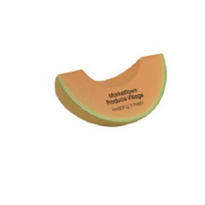 Custom Cantaloupe Slice Shaped Stress Reliever