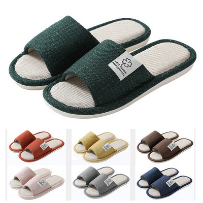 Linen Fabric Slippers