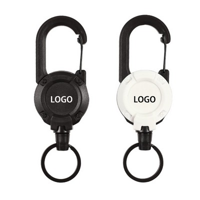 Retractable Badge Reels Holder Keychain