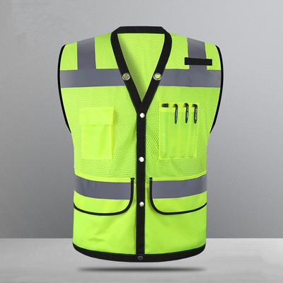 Reflective Safety Vest With Pockets