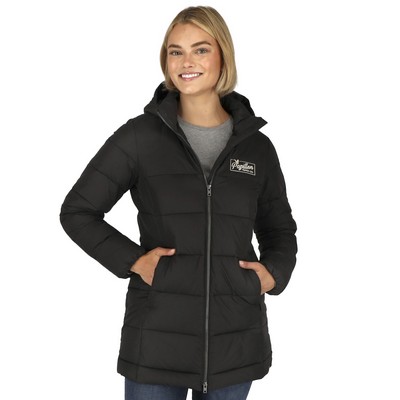 Womens GENEVA Eco Long Packable Insulated Jacket