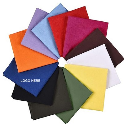 Solid Color Cotton Bandanas