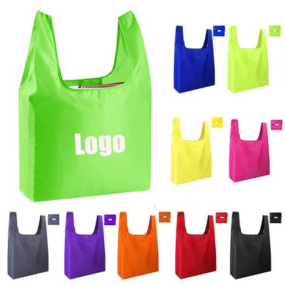 Eco-Friendly Foldable Reusable Polyester Shopping Tote Bag