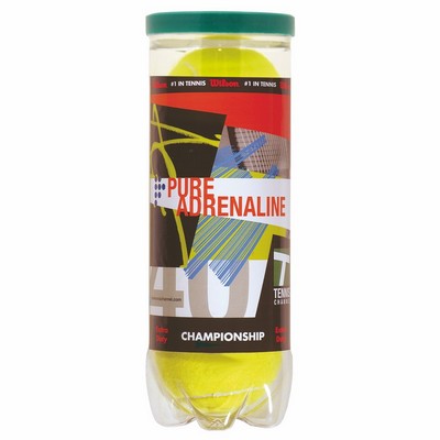 Wilson Championship Tennis Balls w/Half Can Wrap