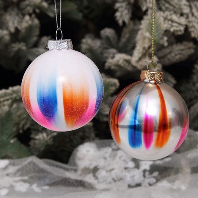 Iridescent Holiday Ornaments