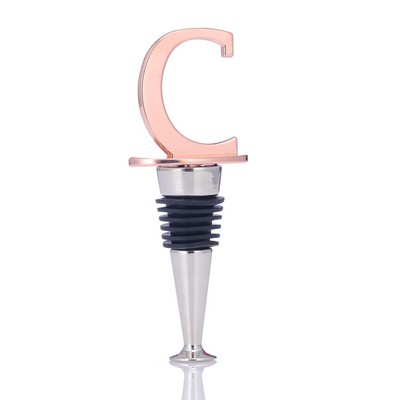 Metal Letter C Shape Reusable Wine Bottle Stoppers