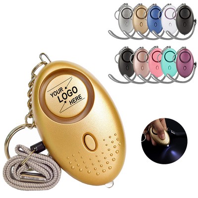 Compact LED Flashlight and Emergency Alarm Keychain