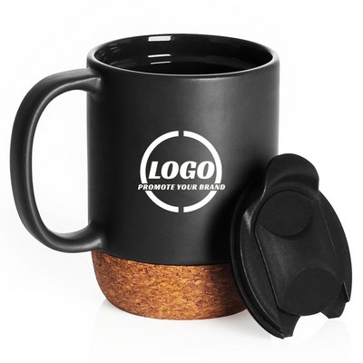 12 oz. Cork Base Ceramic Mug