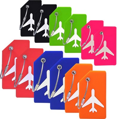 Durable Silicone Airplane Luggage Tag for Easy Travel Identification