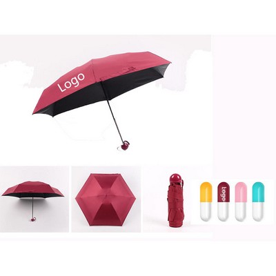 Capsule Design Folding Compact Mini Umbrella