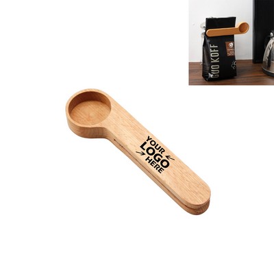 Wooden Coffee Scoop and Bag Clip