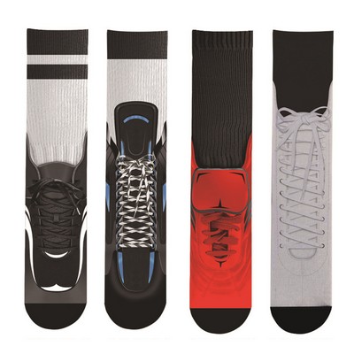 Sublimation 3D Long Tube Socks Shoe Lace