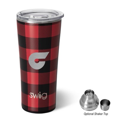 22 Oz. Swig Life™ Buffalo Plaid Stainless Steel Tumbler