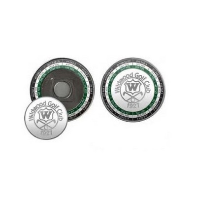 Large Metal Challenge Coin - Removable Golf Ball Marker