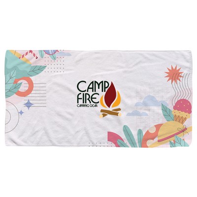 70" x 35" Premium Dye Sublimated Beach Towel