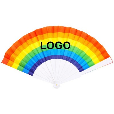 Rainbow Hand Fans