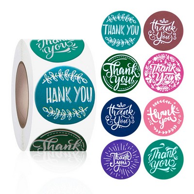 Custom 500 pcs 1" Self-Adhesive Stickers