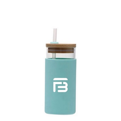 17 Oz Glass Tumbler Water Bottle