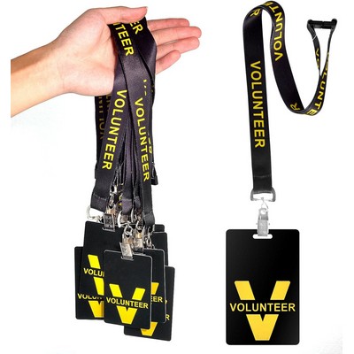 Combo Sublimated Lanyard w/ PVC Plastic ID Card