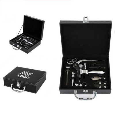 Rabbit Wine Corkscrew Set With Leather Box