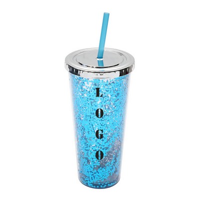 Colored Paillette Tumbler