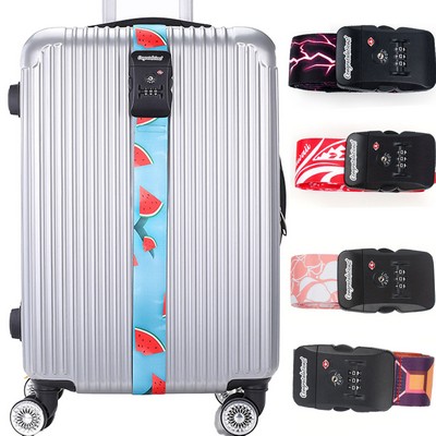 Personalized Adjustable Sublimated Baggage Strap