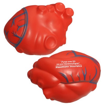 PU Heart with Blood Vessel Shape Stress Ball