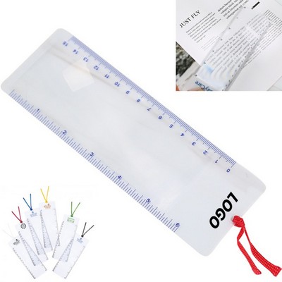 3 in 1 Bookmark Ruler Magnifier