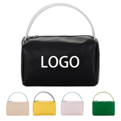 Portable PU Leather Makeup Bag