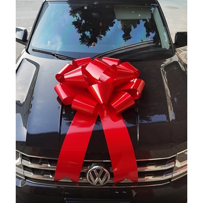 Big Car Bow 30" Red Large Gift Wrap Ribbon Pull Bows