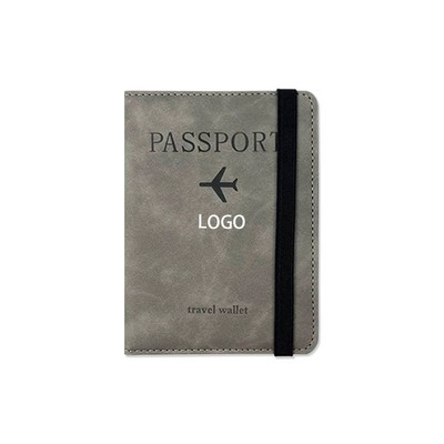 Travel Wallet Passport Holder with Elastic Band