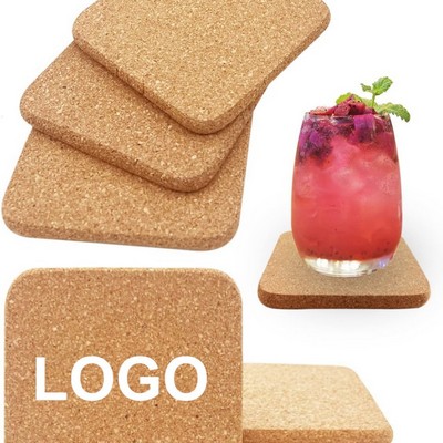 Wooden Absorbent Cork Drink Coasters