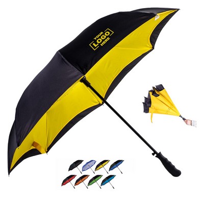 Windproof Reverse Folding Umbrella