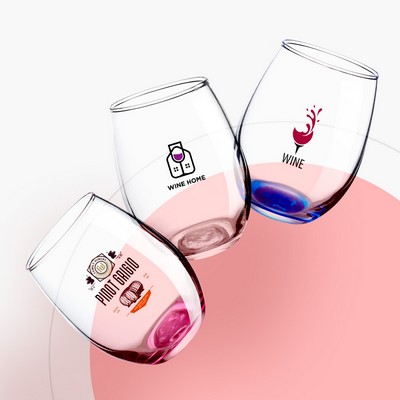 USA Made Stemless 9 oz wine glasses