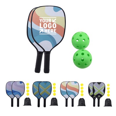 Wooden Pickleball Paddle Set