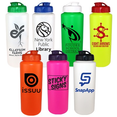 32 Oz. Sports Bottle w/Flip Top Lid