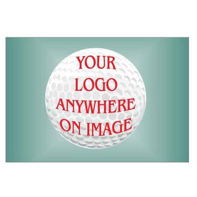 Golf Ball Metal Rectangle Photo Magnet (2"x3")