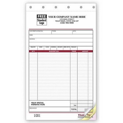 Spectra™ Collection Large Sales Slip (2 Part)