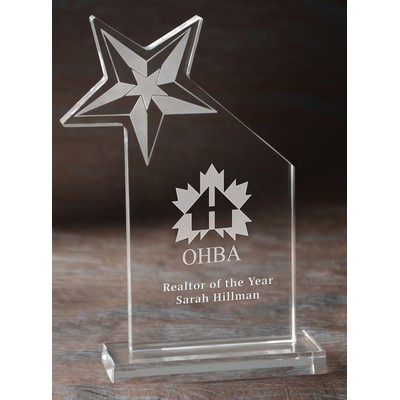 Large Liberty Star Optical Crystal Award