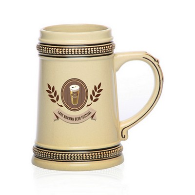 18.5 Oz. Ceramic Beer Mugs - Brown