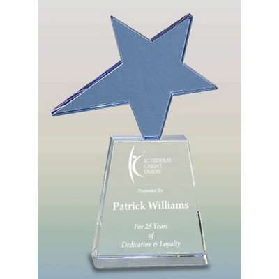 8" Crystal Shooting Star on Tablet Award