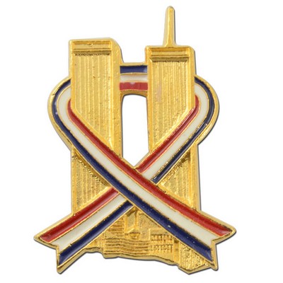 RWB Twin Towers Lapel Pin